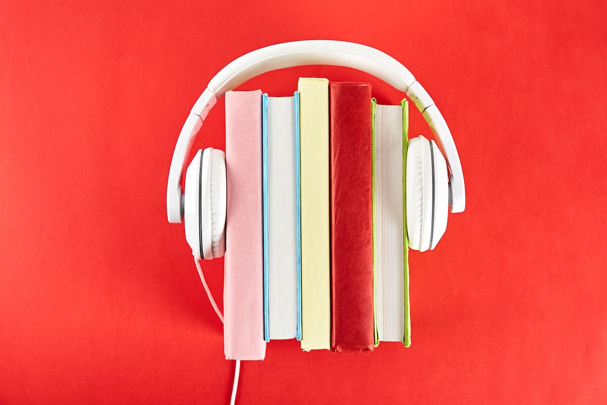 Headphones and books